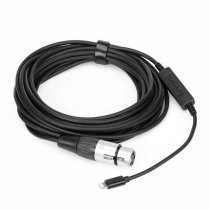 Female To Apple Lightning Microphone Interface Cable For iPhone & iPad 19.5' (6m)