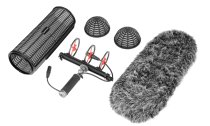 Windshield and Suspension System for Shotgun and Pencil Microphones