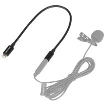 3.5mm TRS Male to Lightning Adapter Cable for Audio to iPhone (9")