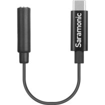 3.5mm TRS Female to USB Type-C Adapter Cable for Mono/Stereo Audio to Android (3")