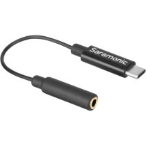 3.5mm TRS Female to USB Type-C Adapter Cable for Mono/Stereo Audio to Android (3″)