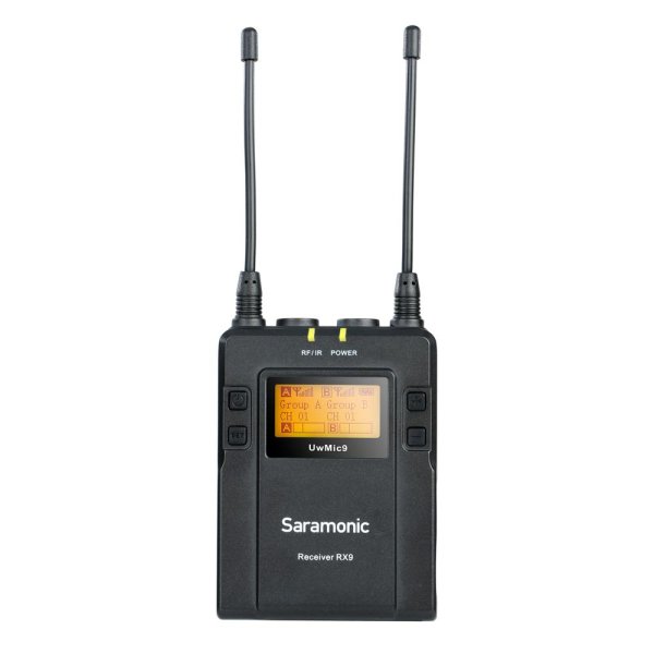 Dual-channel UHF Portable Camera-mountable Wireless Receiver