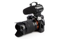 3-Capsule Recording Microphone with Integrated Shockmount for DSLR Cameras / Camcorders