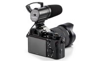 3-Capsule Recording Microphone with Integrated Shockmount for DSLR Cameras / Camcorders