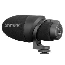 Camera-Mount Shotgun Microphone for DSLR Cameras and Smartphones