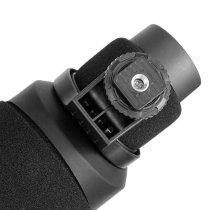 Camera-Mount Shotgun Microphone for DSLR Cameras and Smartphones