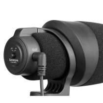 Camera-Mount Shotgun Microphone for DSLR Cameras and Smartphones