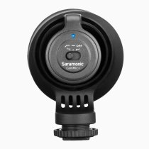 Battery-Powered Camera-Mount Shotgun Microphone for DSLR Cameras and Smartphones