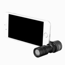 Compact Directional Microphone With TRRS Connector For Apple iPhone / iPad & Android Smartphones / T