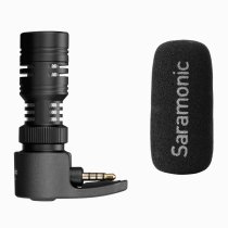 Compact Directional Microphone With TRRS Connector For Apple iPhone / iPad & Android Smartphones / T