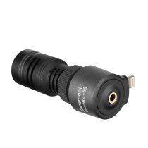 Compact Directional Microphone With Lightning Connector For Apple iPhone & iPad