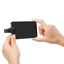 Ultracompact Omnidirectional Condenser Microphone for Lightning iOS Mobile Devices