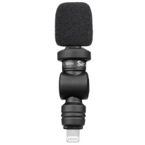 Ultracompact Omnidirectional Condenser Microphone for Lightning iOS Mobile Devices