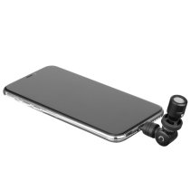 Ultracompact Omnidirectional Condenser Microphone for Lightning iOS Mobile Devices