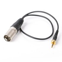 Locking 3.5mm TRS to XLR-Male Output Cable for Wireless Receivers