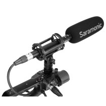 Supercardioid Shotgun Microphone, High-pass Filter, Shock Mount, Foam Windscreen & Short XLR Cable