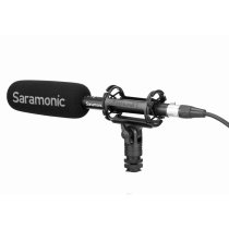 Supercardioid Shotgun Microphone, High-pass Filter, Shock Mount, Foam Windscreen & Short XLR Cable