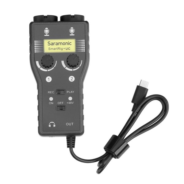 Professional 2-channel Audio Interface With XLR, 1/4" & 1/8" Inputs For USB Type-C Devices