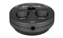 Passive 2-Channel Audio Mixer for Cameras, Smartphones, Tablets, and Computers
