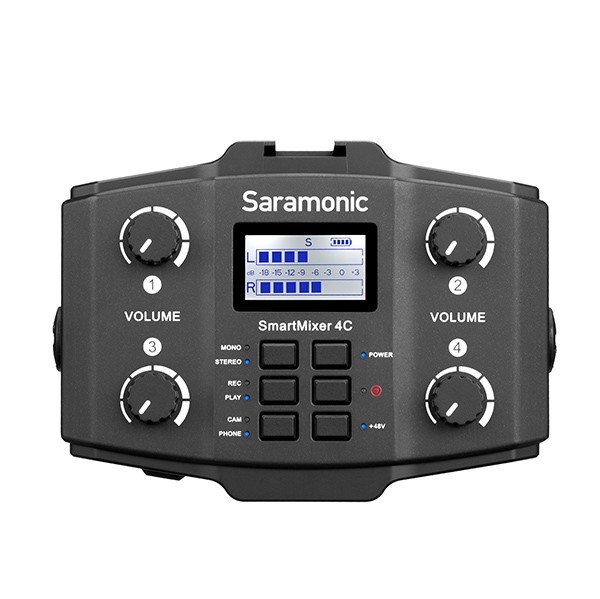 4-channel Microphone Mixer With Phantom Power