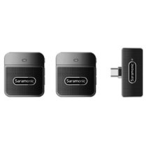 Dual Channel Compact 2.4GHz Wireless Microphone System For USB-C Devices