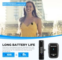2.4GHz Dual Channel Wireless Microphone System (iOS)