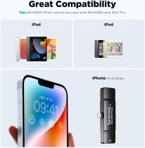 2.4GHz Dual Channel Wireless Microphone System (iOS)