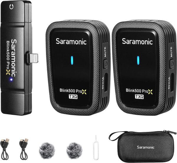 2.4GHz Dual Channel Wireless Microphone System (iOS)