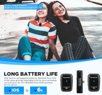 2.4GHz Dual Channel Wireless Microphone System (iOS)