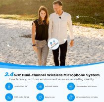 2.4GHz Dual Channel Wireless Microphone System (3.5mm)