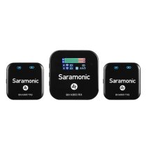 Ultracompact 2.4GHz Dual-Channel Wireless Microphone System (2TX/1RX/BOX)