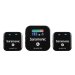 Ultracompact 2.4GHz Dual-Channel Wireless Microphone System (2TX/1RX/BOX)