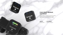 Ultracompact 2.4GHz Dual-Channel Wireless Microphone System (2TX/1RX/BOX)