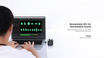 Ultracompact 2.4GHz Dual-Channel Wireless Microphone System (2TX/1RX/BOX)