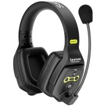 9-Person Full-Duplex Wireless Intercom System with Dual-Ear Remote Headsets (1.9 GHz)