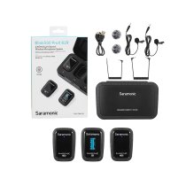 2.4G Dual Channel Wireless Microphone With Built-in Recorder
