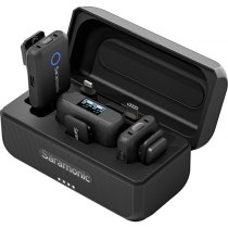 2-Person Wireless Clip-On Microphone System for Cameras and Mobile Devices (2.4 GHz)