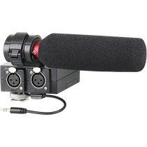 Shotgun Microphone With Integrated 2-channel Audio Adaptor