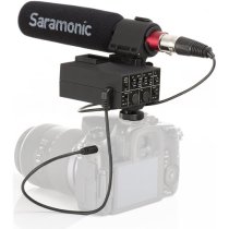 Shotgun Microphone With Integrated 2-channel Audio Adaptor