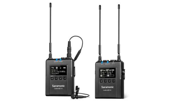 Camera-Mount Wireless Omni Lavalier Microphone System (514 to 596 MHz)