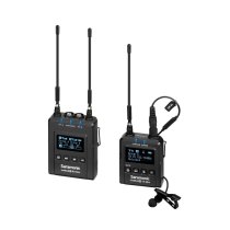 UHF LAV Mic System with Dual Cam-Mount Micro Receiver and Micro Transmitter