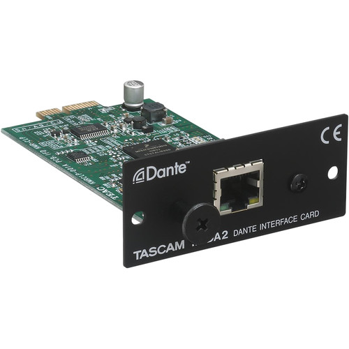 Two-Channel Input/Output Dante Interface Card for SS-R250N & SS-CDR250N Audio Recorders