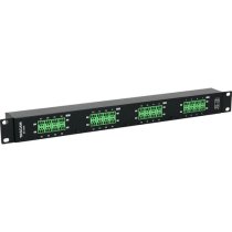 Rackmount 32-Channel DB25 to Euroblock I/O Adapter
