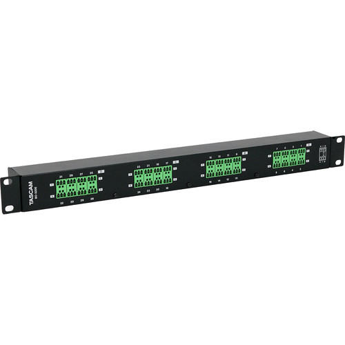Rackmount 32-Channel DB25 to Euroblock I/O Adapter