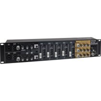 5-channel, 22-input Rackmount Zone Mixer with 5 Faders, EQ, 3 Stereo Zone Outputs
