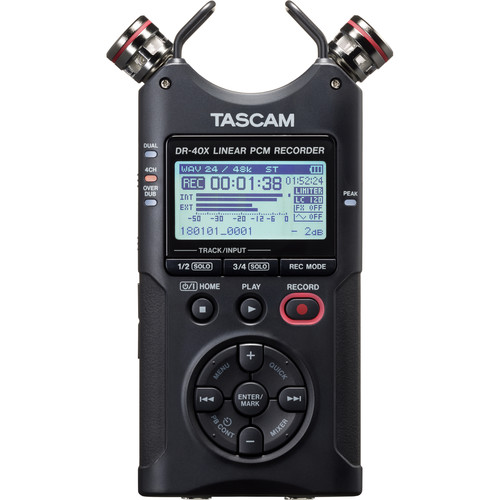 Four-Track Digital Audio Recorder and USB Audio Interface
