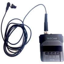 Digital Audio Recorder with Lavalier Mic (Black)