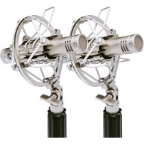 WA-84 Stereo Microphone Pair with Omni & Cardioid Capsules, Nickel