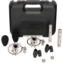 WA-84 Stereo Microphone Pair with Omni & Cardioid Capsules, Nickel