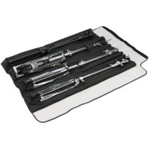 MultiCart StandWrap 4-Pocket Roll Up Accessory Bag (Black, Small)